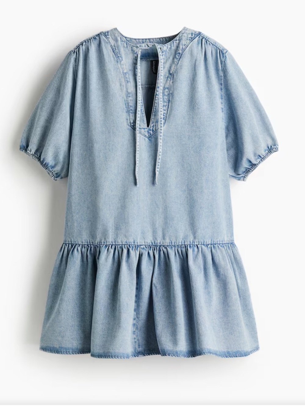 H&M Light Blue Denim Mini Dress